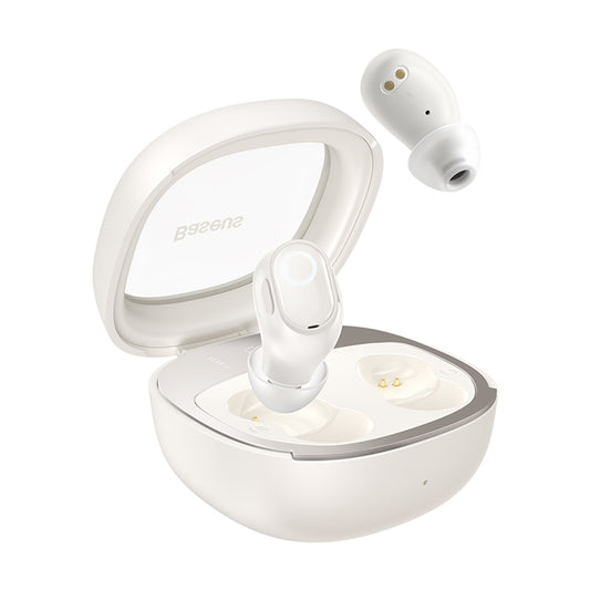 Handsfree Bluetooth Baseus WM02+, TWS, Λευκό NGTW370302