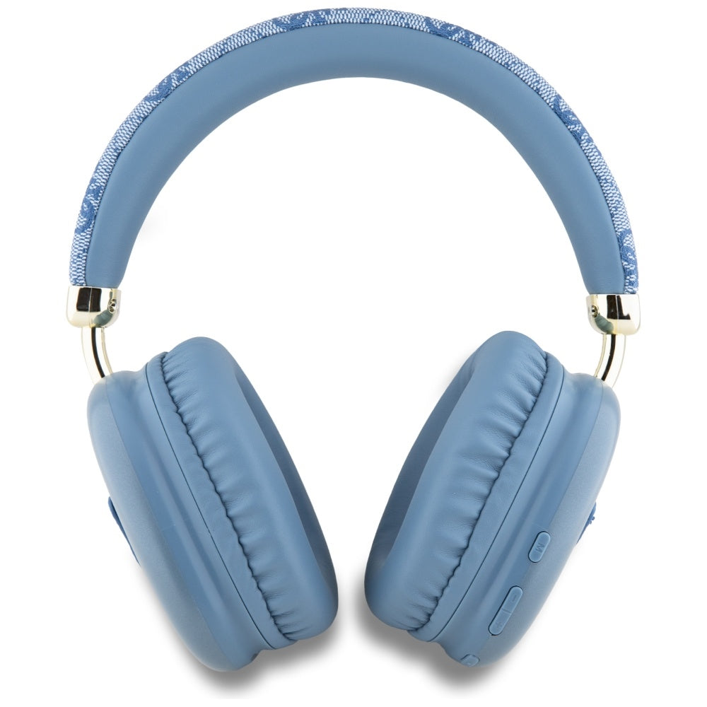 Handsfree Bluetooth Guess 4G Gold Triangle Logo, A2DP, Μπλε