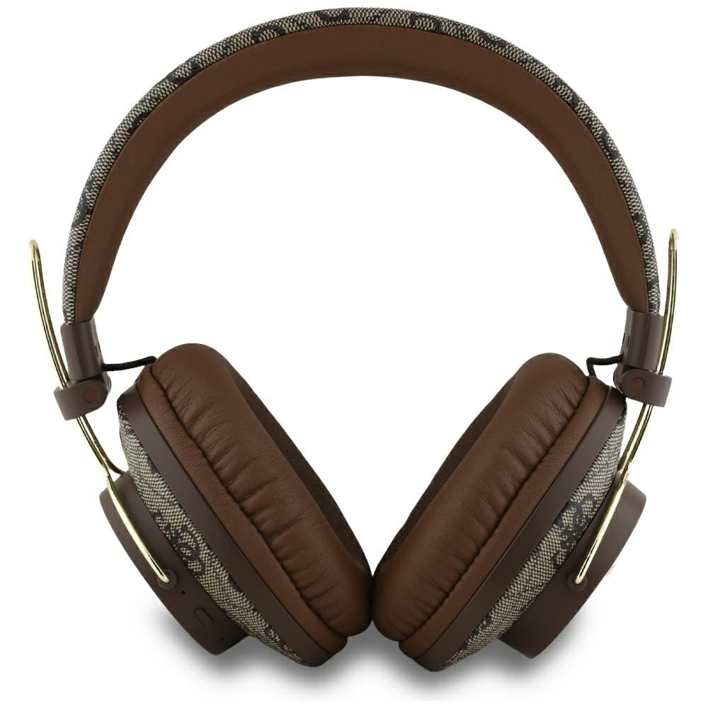 Handsfree Bluetooth Guess 4G Metal Logo, A2DP, Καφέ