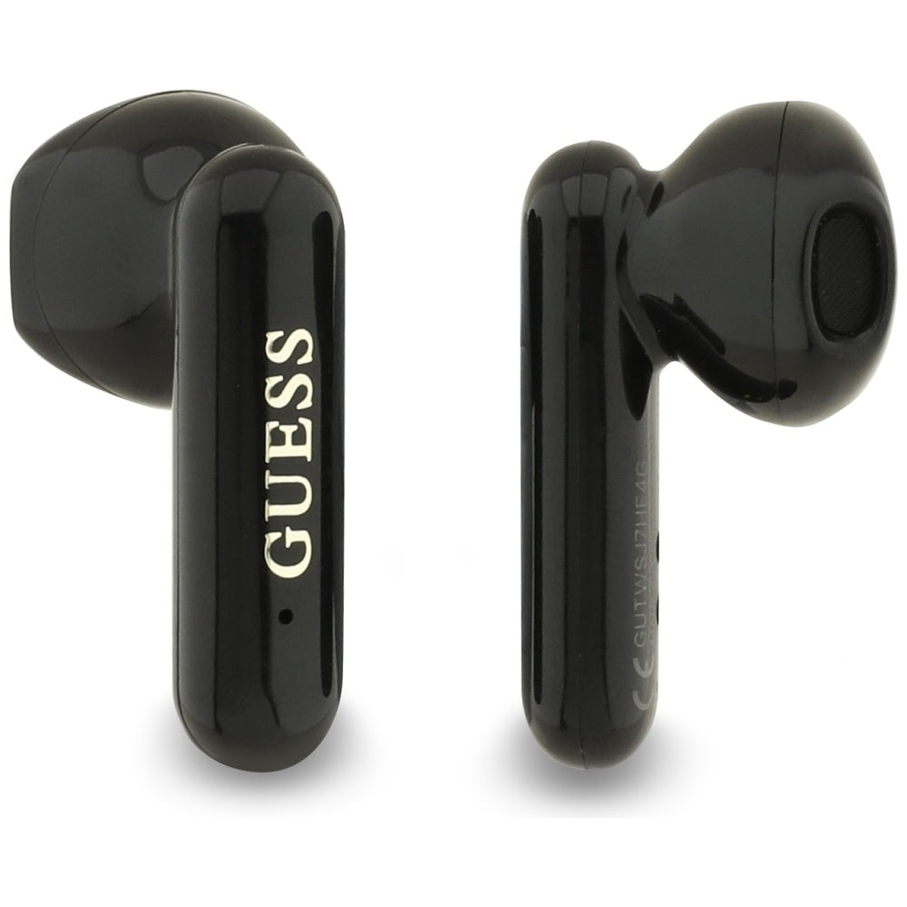 Handsfree Bluetooth Guess 4G Metal Logo, TWS, Μαύρο