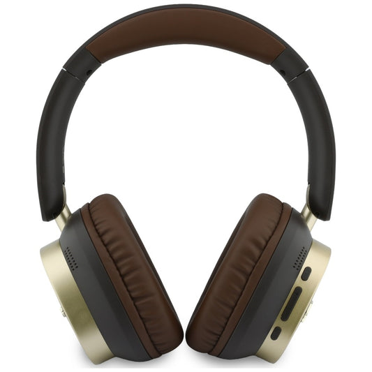 Handsfree Bluetooth Guess Rectangle Metal Script, A2DP, Καφέ