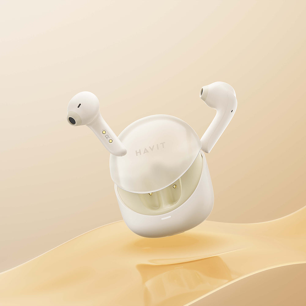 Handsfree Bluetooth HAVIT Modern Buds TW974, TWS, Μπεζ