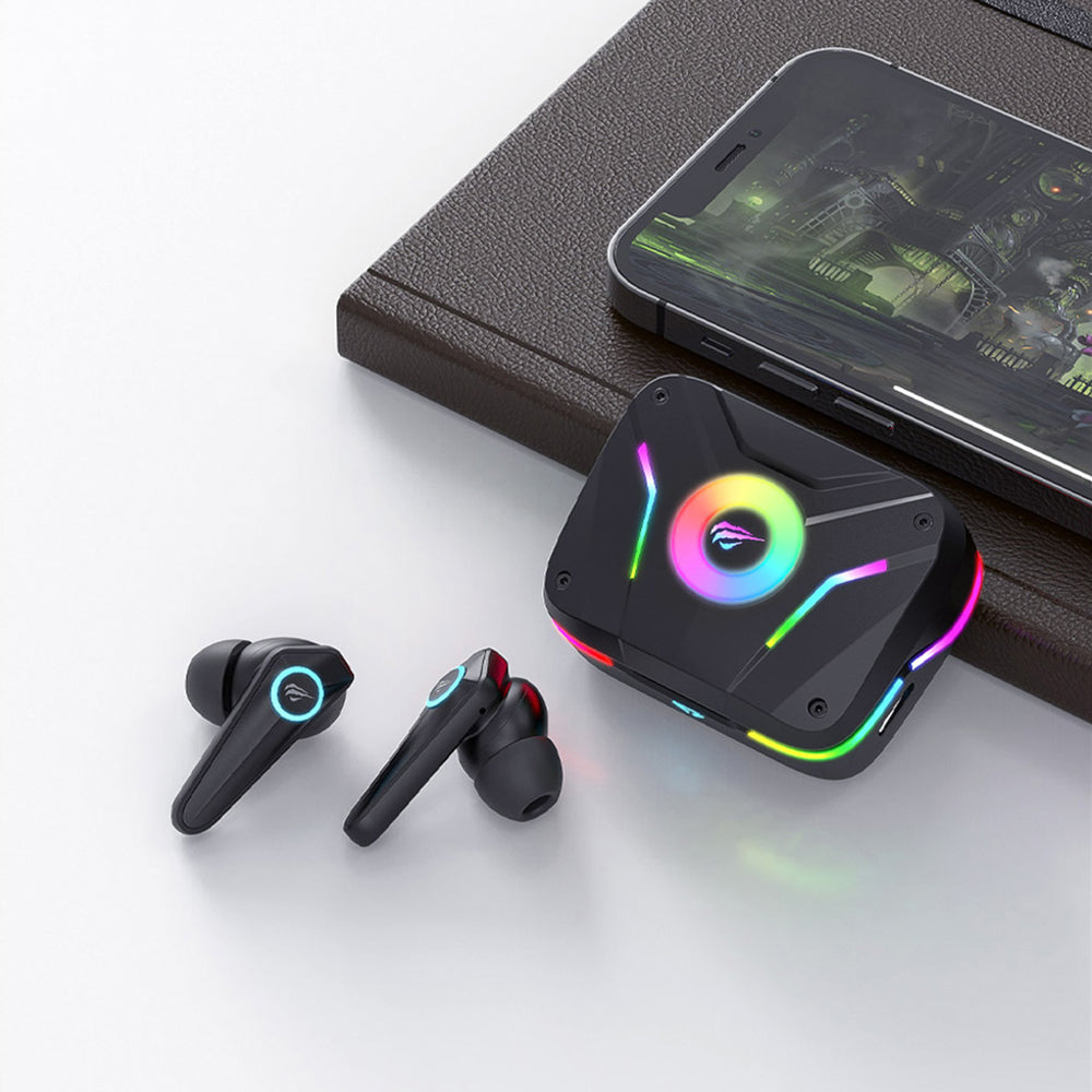 Handsfree Bluetooth HAVIT TW952 PRO RGB, TWS, Μαύρο