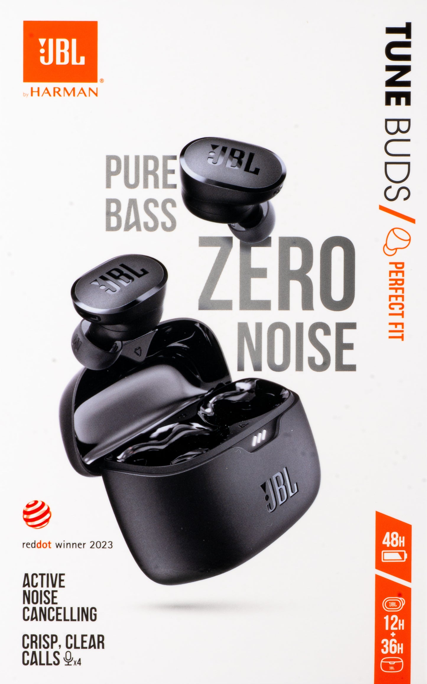 Handsfree Bluetooth JBL Tune Buds, TWS, ANC, Multipoint, Μαύρο JBLTBUDSBLK