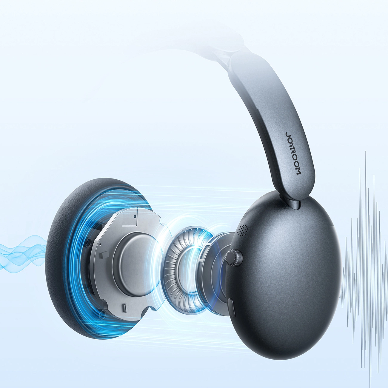 Ασύρματα ακουστικά Bluetooth Joyroom JR-JH1, A2DP, ANC, Μαύρο