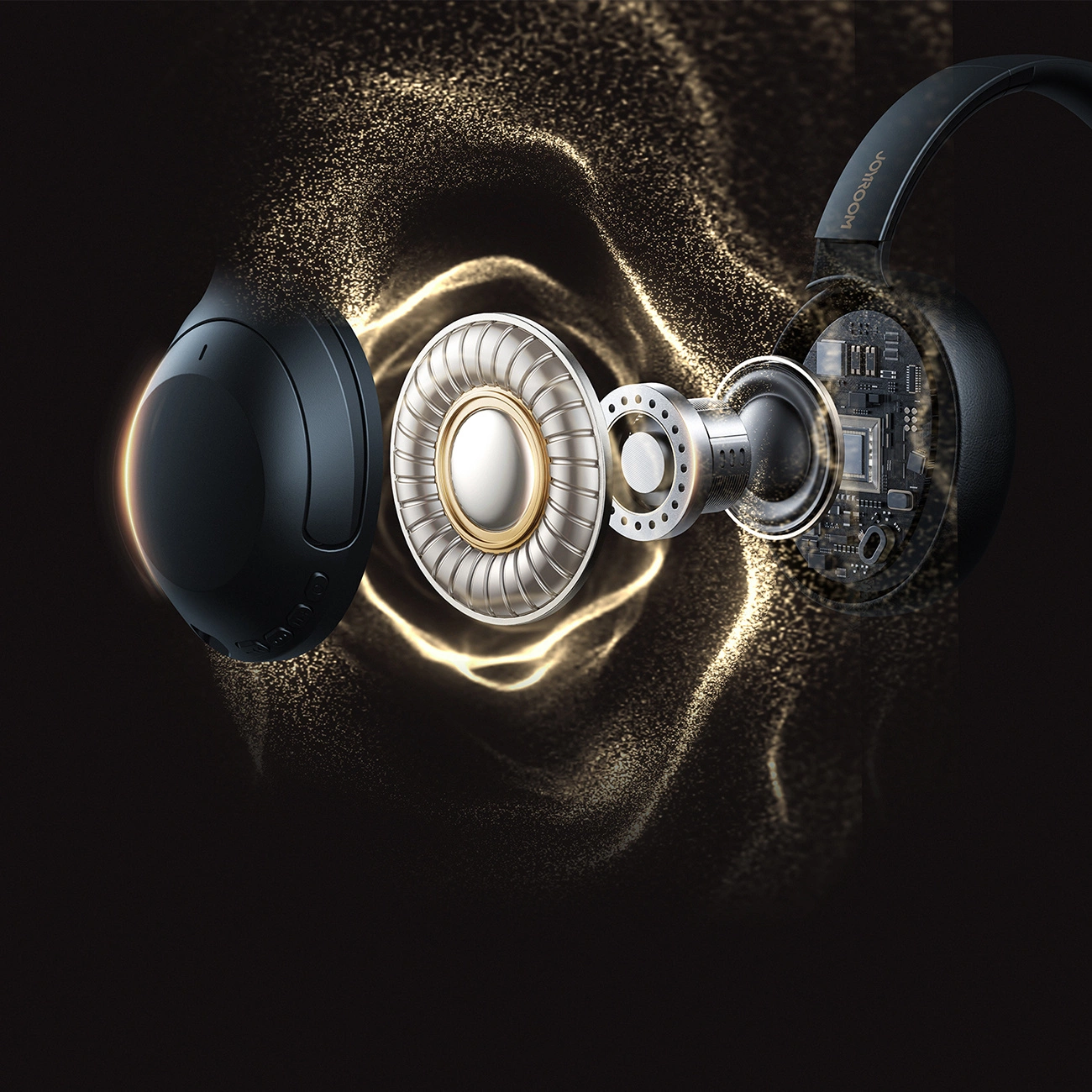 Ασύρματα ακουστικά Bluetooth Joyroom JR-JH2, A2DP, ANC, Μαύρο