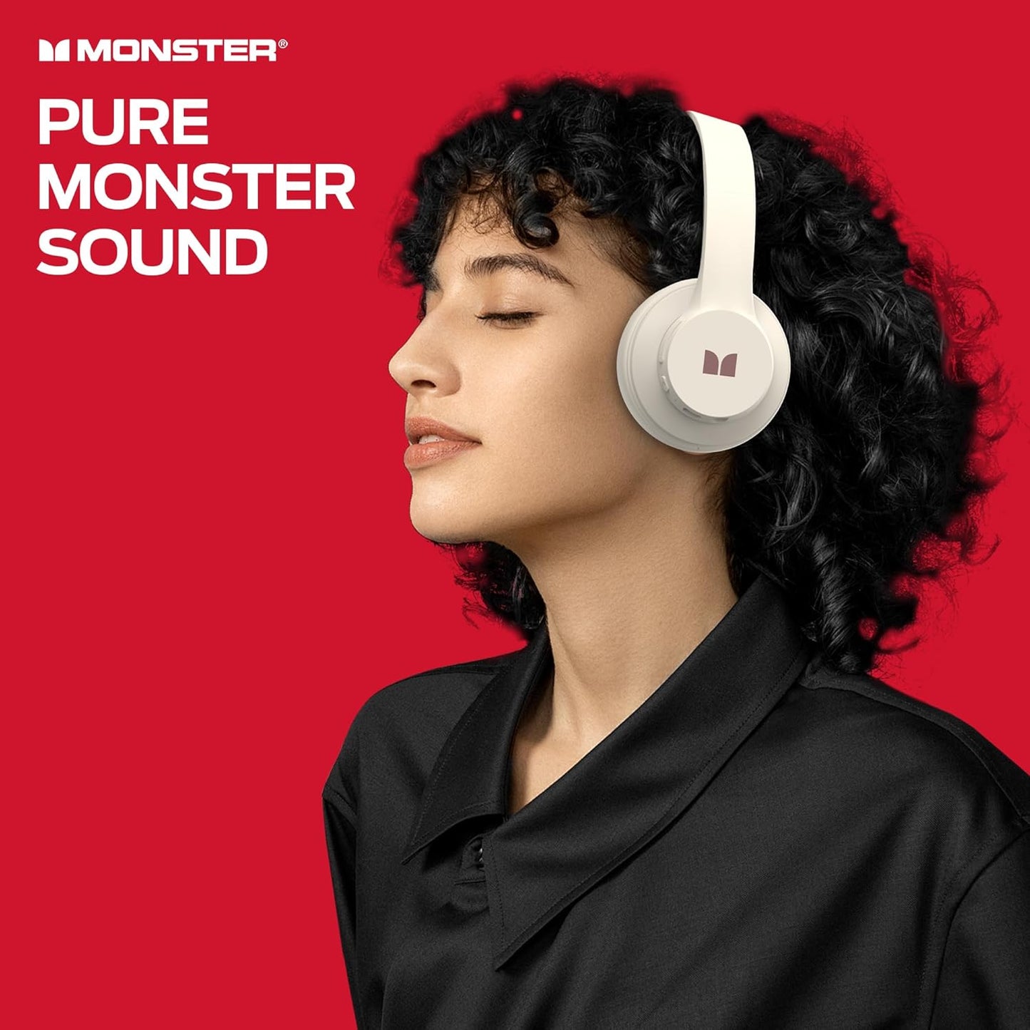 Ασύρματο ακουστικό Bluetooth Monster Mission 100, MultiPoint, A2DP, ANC, Λευκό