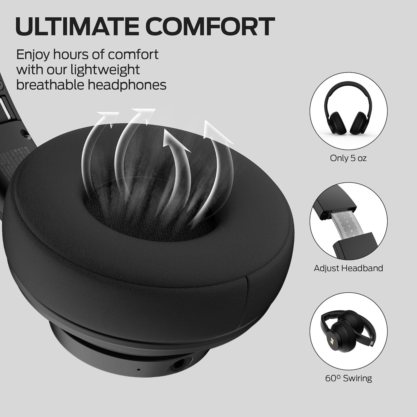 Ασύρματο ακουστικό Bluetooth Monster Mission 100, MultiPoint, A2DP, ANC, Μαύρο