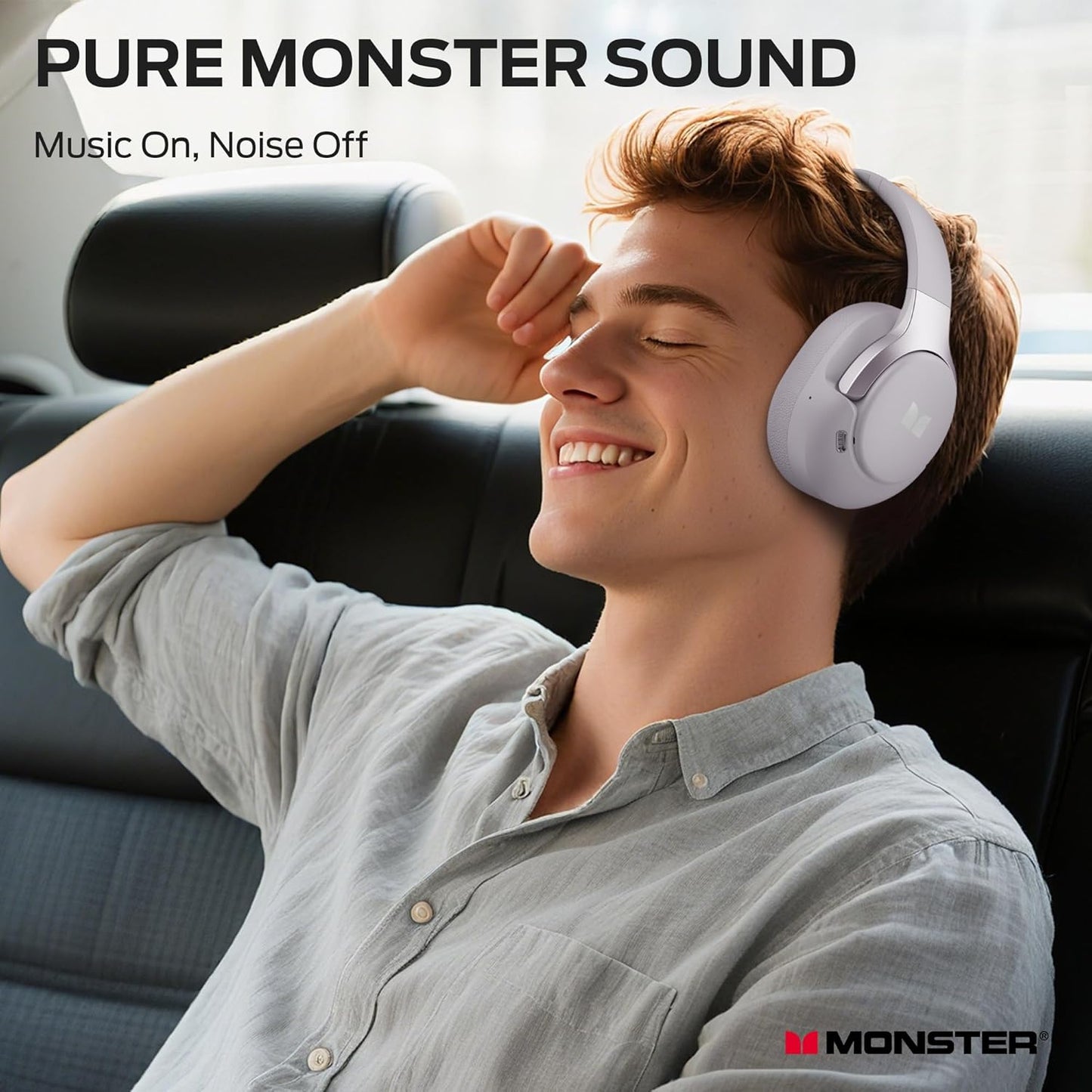 Handsfree Bluetooth Monster Persona 5th, MultiPoint, A2DP, ANC, Μωβ