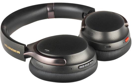 Handsfree Bluetooth Monster QuiteFit V3, MultiPoint, A2DP, ANC, Μαύρο