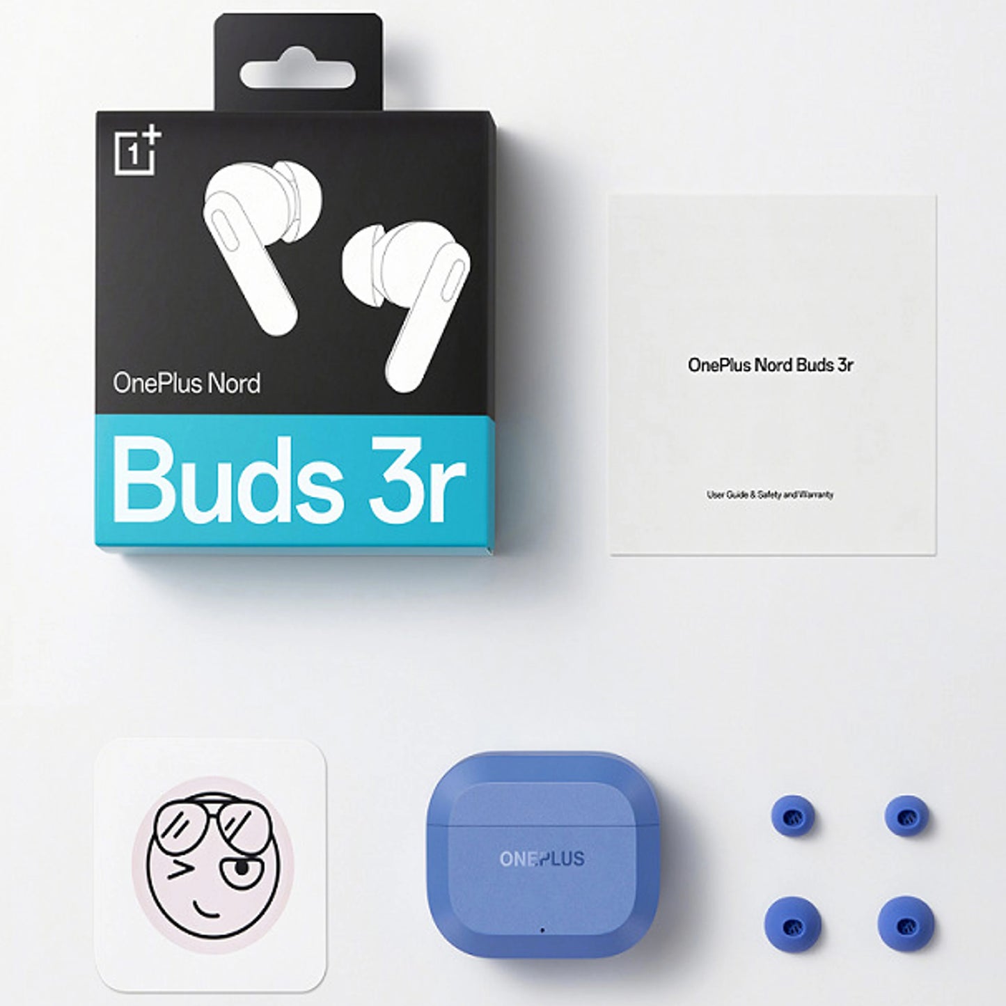 Handsfree Bluetooth OnePlus Nord Buds 3R, TWS, MultiPoint, Μπλε 5481159040