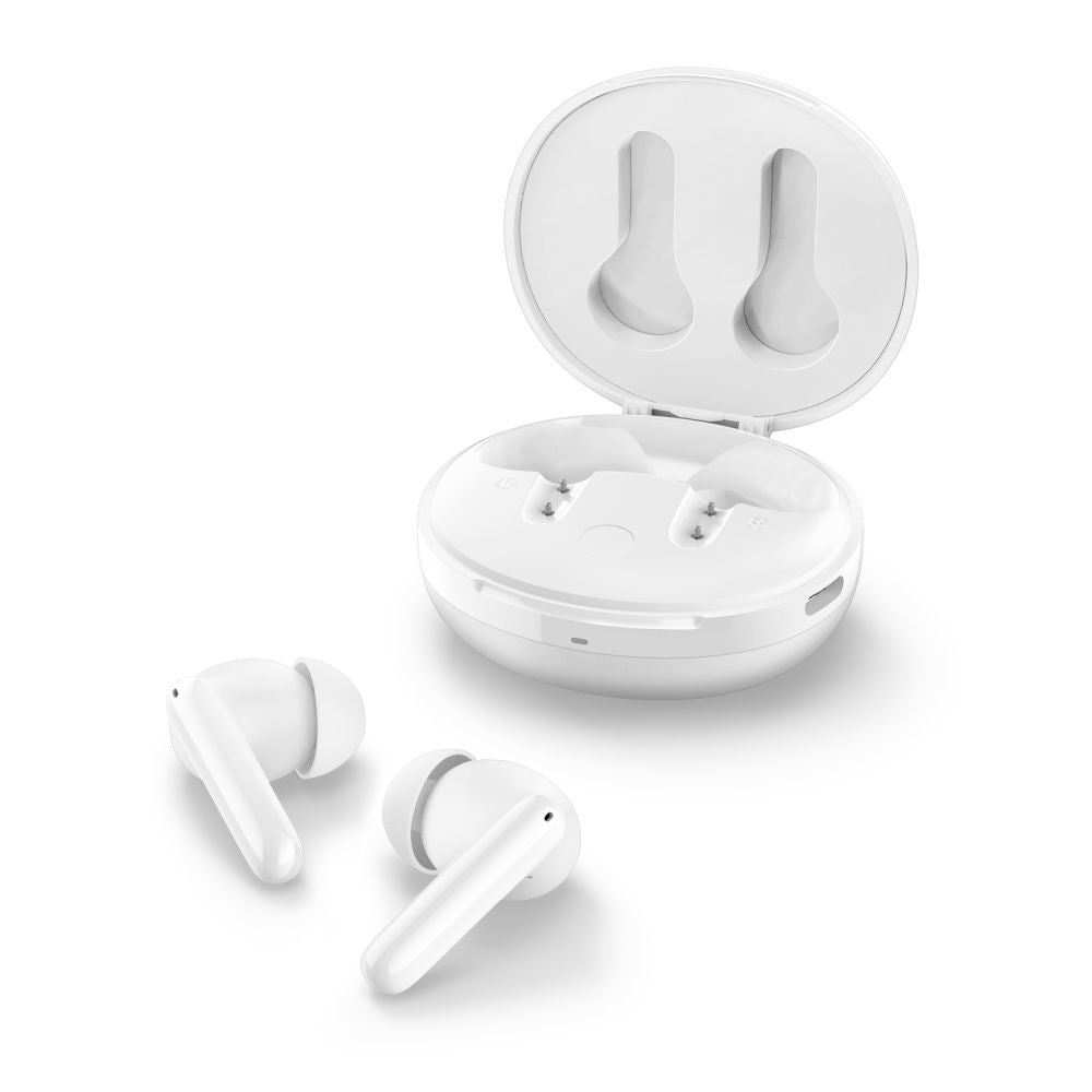 Handsfree Bluetooth Spigen SA2400, TWS, ANC, Λευκό