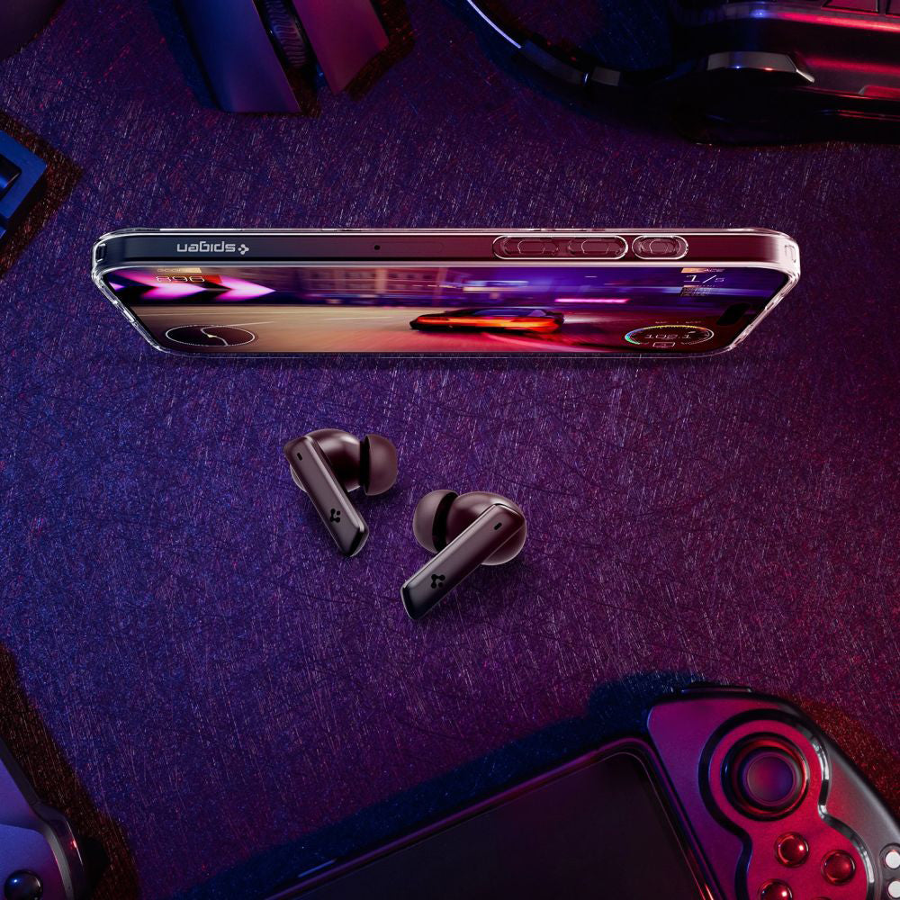 Handsfree Bluetooth Spigen SA2402, TWS, ANC, Λευκό ASD07964