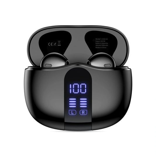 Ασύρματο ακουστικό Bluetooth Tech-Protect Ultraboost Core G2, TWS, Μαύρο