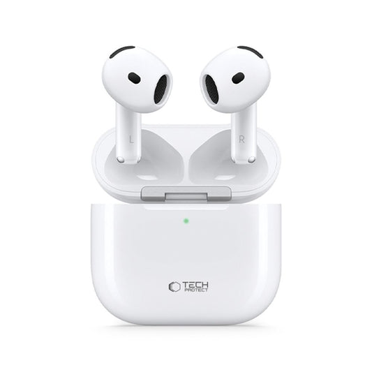 Handsfree Bluetooth Tech-Protect Ultraboost Core 2, TWS, Λευκό