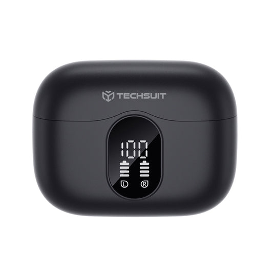Handsfree Bluetooth Techsuit CW3 WaveBeat 100, TWS, ANC, Black
