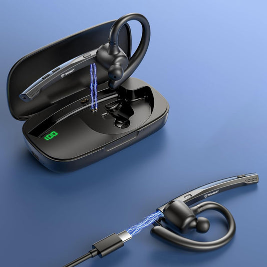 Handsfree Bluetooth Techsuit Vocelis Pro CB4, A2DP, Blue