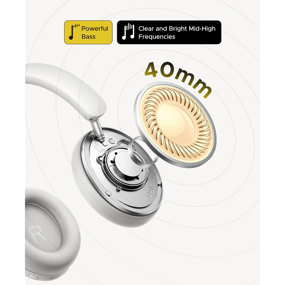 Handsfree Bluetooth UGREEN HiTune Max 2 HP205, MultiPoint, A2DP, ANC, Μαύρο