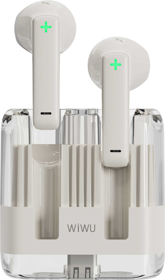 Handsfree Bluetooth WiWu T21, TWS, Λευκό