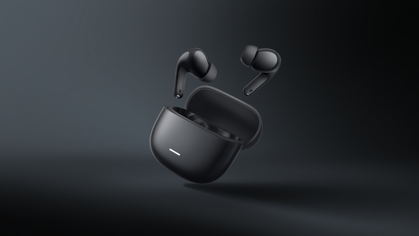 Handsfree Bluetooth Xiaomi Redmi Buds 8 Lite, TWS, ANC, MultiPoint, Μαύρο BHR08OMGL