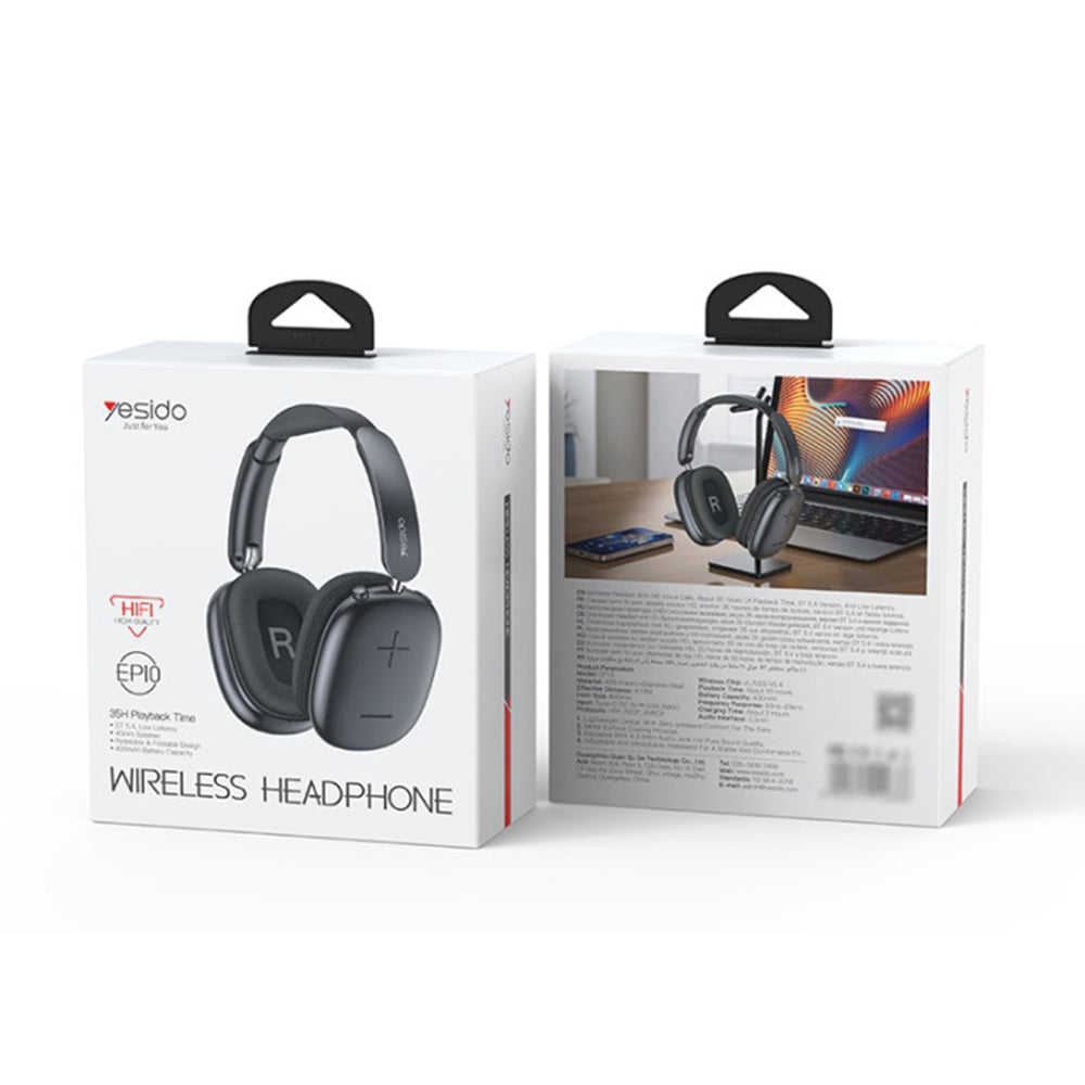 Handsfree Bluetooth Yesido EP10, A2DP, Μαύρο