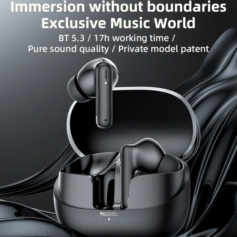 Handsfree Bluetooth Yesido TWS26, TWS, Μαύρο