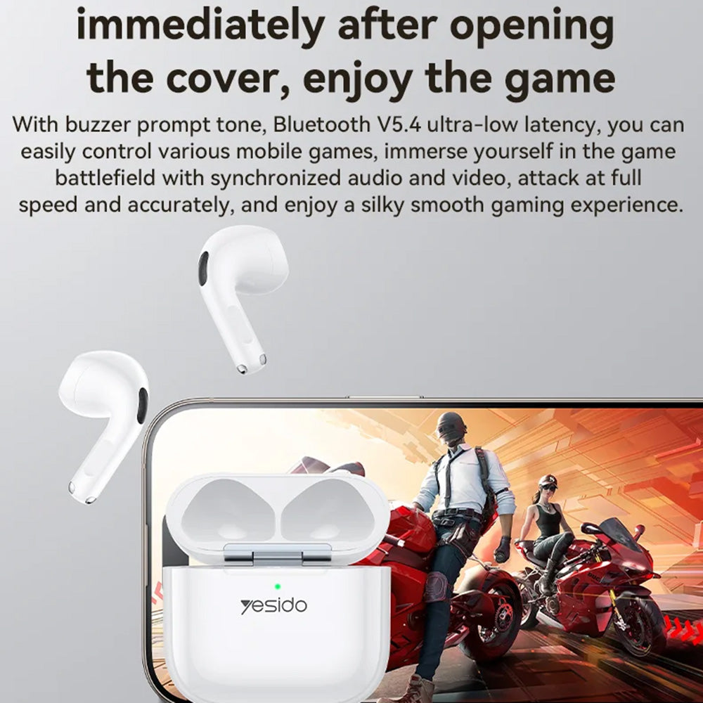 Handsfree Bluetooth Yesido TWS31S, TWS, Λευκό