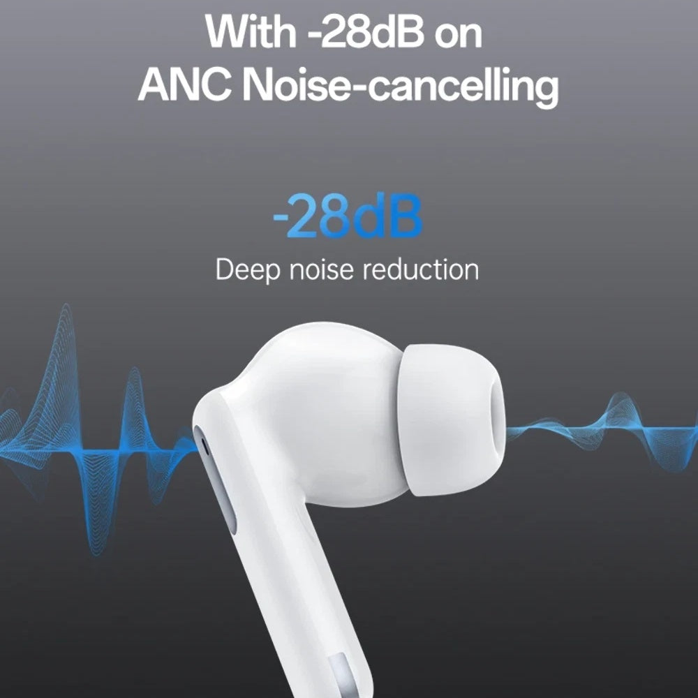 Handsfree Bluetooth Yesido TWS34, TWS, ANC, Λευκό