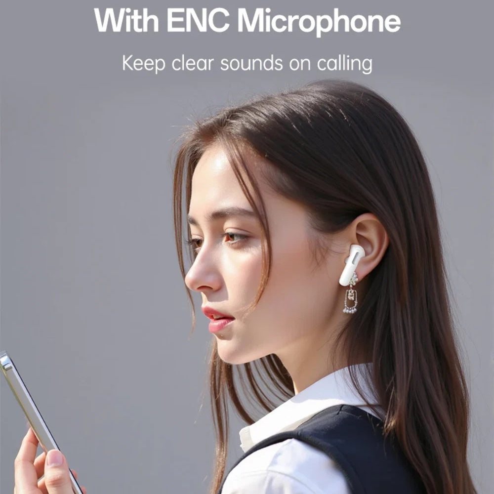 Handsfree Bluetooth Yesido TWS34, TWS, ANC, Λευκό