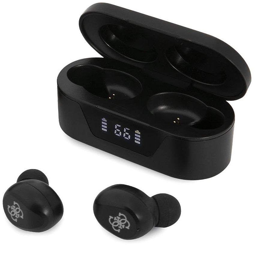 Handsfree Bluetooth Guess Classic Logo, TWS, Μαύρο