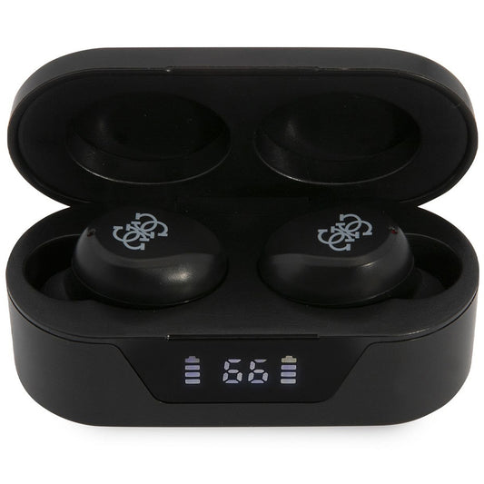 Handsfree Bluetooth Guess Classic Logo, TWS, Μαύρο
