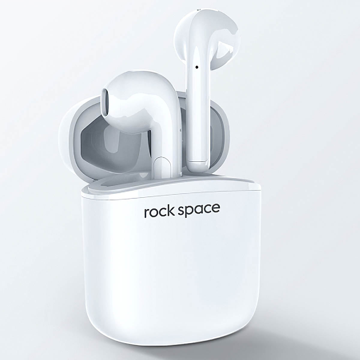 Ασύρματα ακουστικά Bluetooth Rock Space EB100, TWS, Λευκό