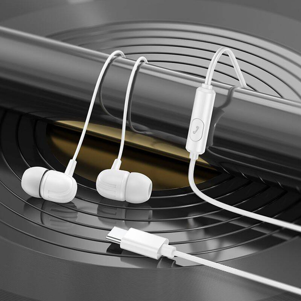 Handsfree USB-C Borofone BM77 Delicious, Μαύρο