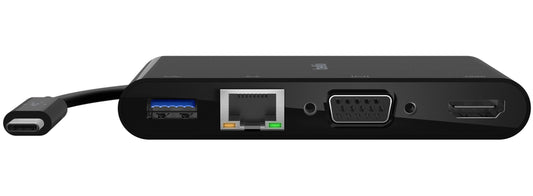 Hub USB-C Belkin Connect, 1 x USB-A 3.0 - 1 x USB-C - 1 x HDMI - 1 x VGA - 1 x RJ45, Μαύρο AVC004btBK