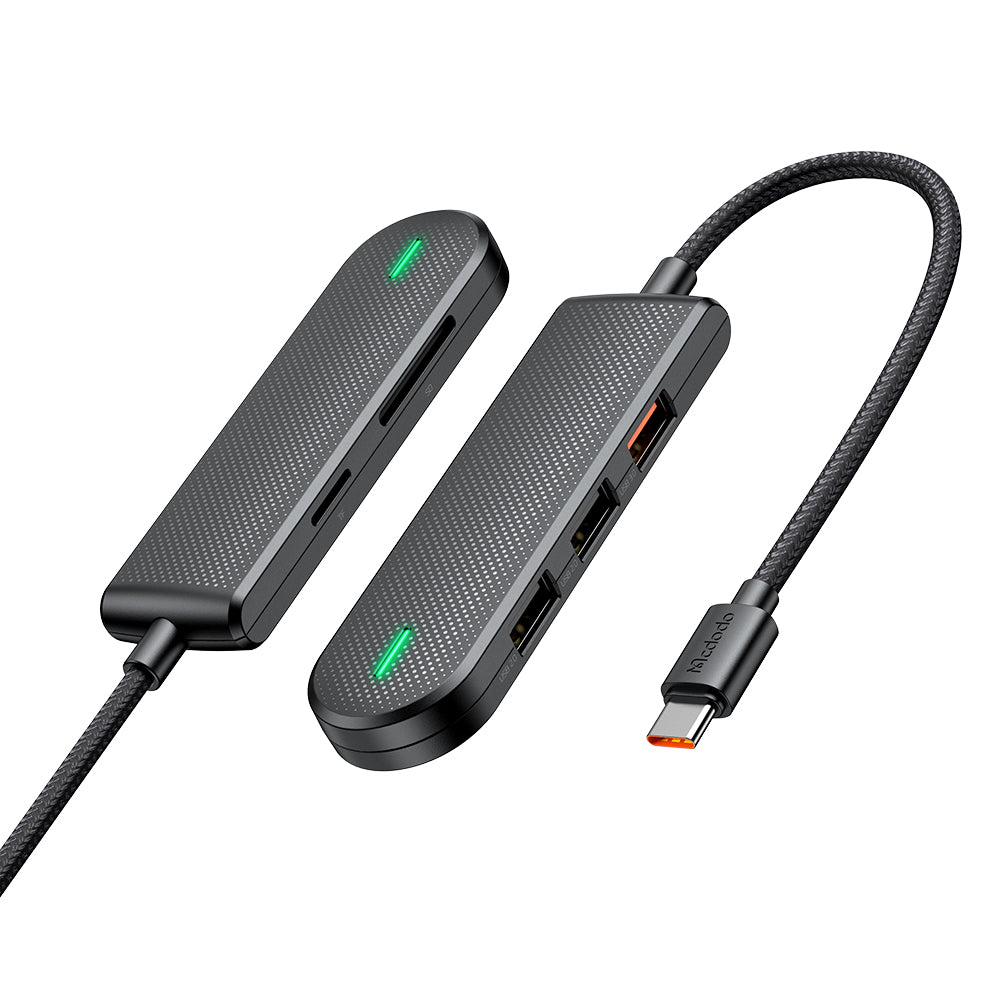 Hub USB-C McDodo HU-1430 Star, 5 σε 1, Μαύρο