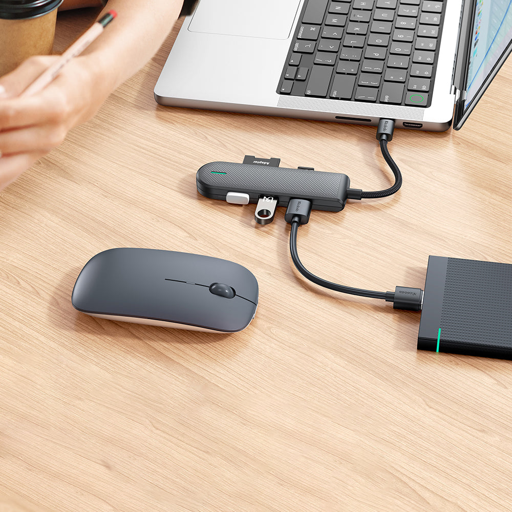 Hub USB-C McDodo HU-1430 Star, 5 σε 1, Μαύρο