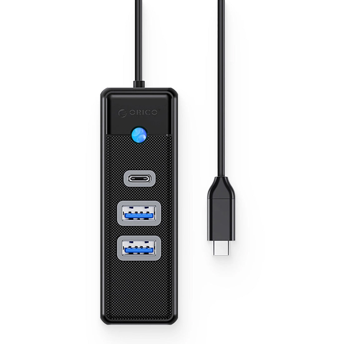 Hub USB-C Orico PWC2U-C3, 2 x USB-A 3.0 - 1 x USB-C, Μαύρο