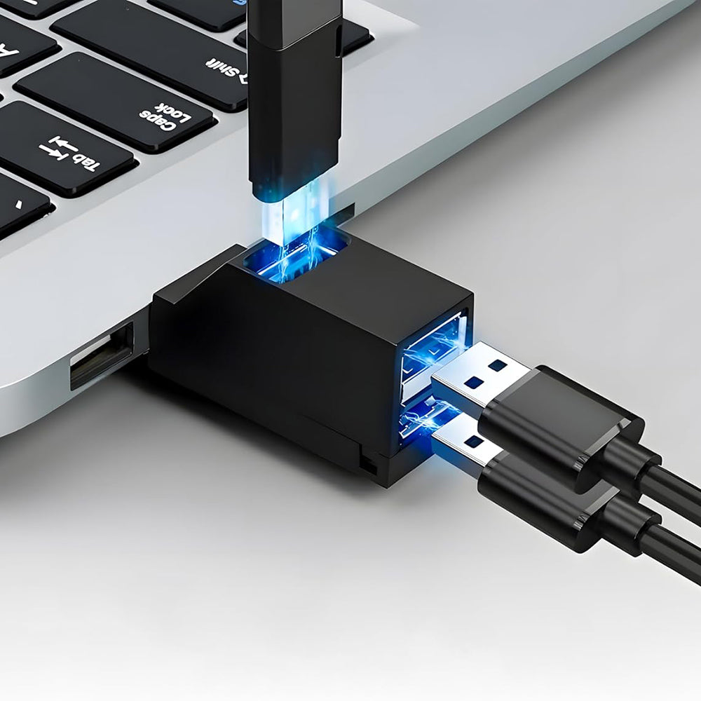 Hub USB-C Techsuit H10 EchoLink, 3 σε 1, Μαύρο