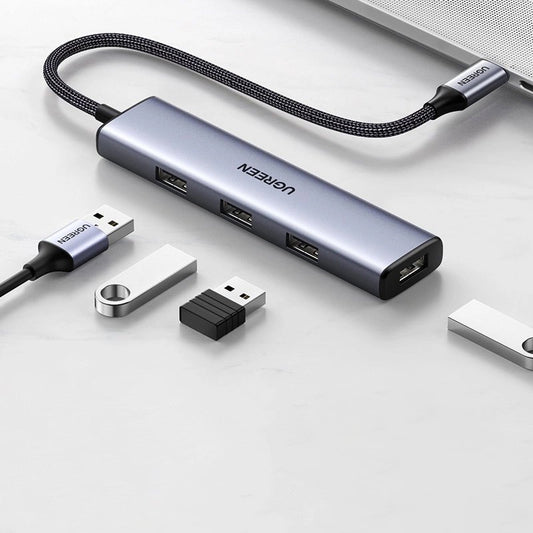 UGREEN CM473 USB-C Hub (20841), 4 x USB-A 3.0, 0.20m, Gray