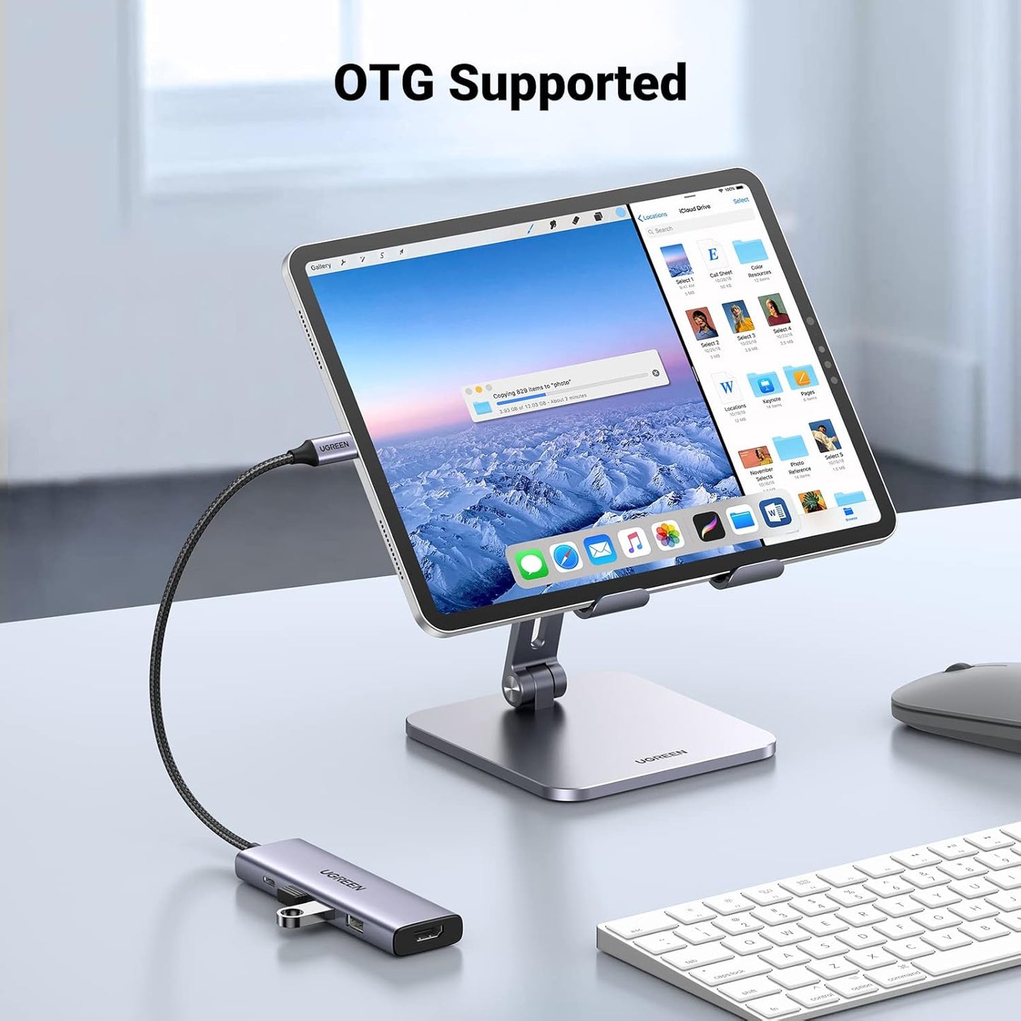 Hub USB-C UGREEN CM511, 3 x USB-A 3.0 - 1 x USB-C - 1 x HDMI, Γκρι