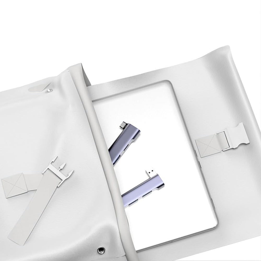 Hub USB Techsuit H14 ZenithDock, 4in1, Γκρι