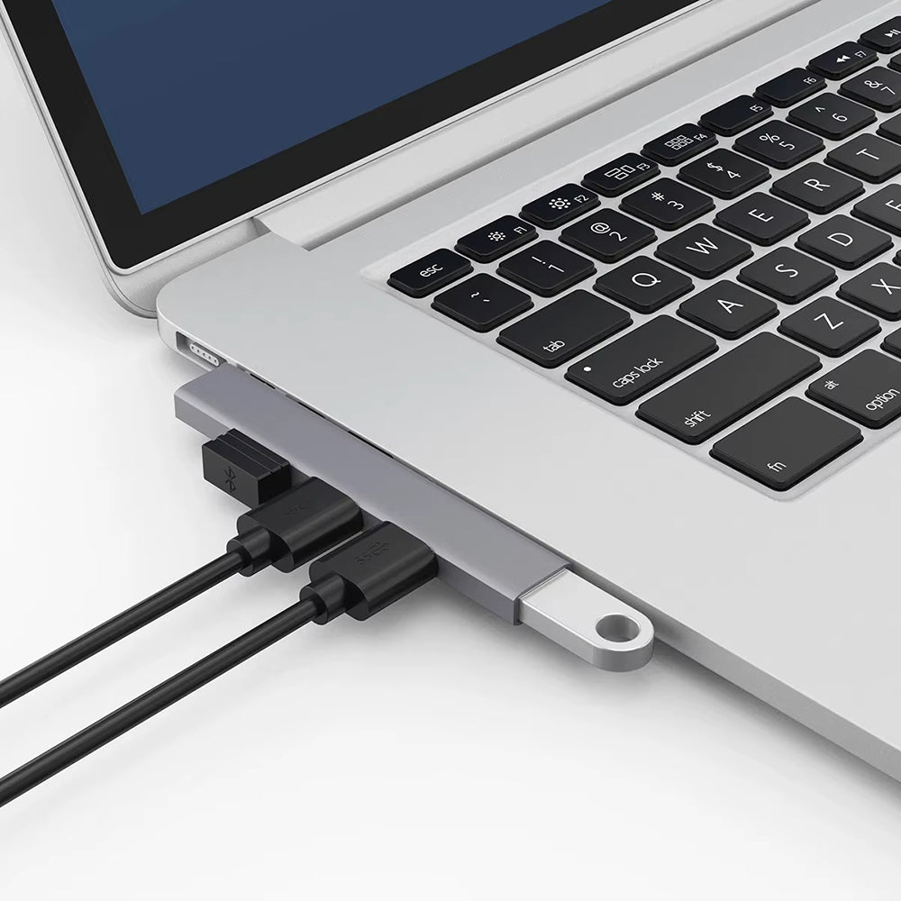 Hub USB Techsuit H14 ZenithDock, 4in1, Γκρι