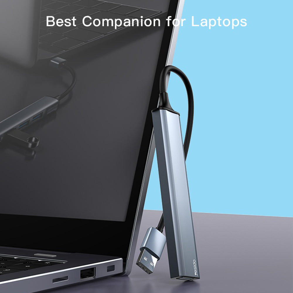 Hub USB Yesido HB18, 4in1, Γκρι