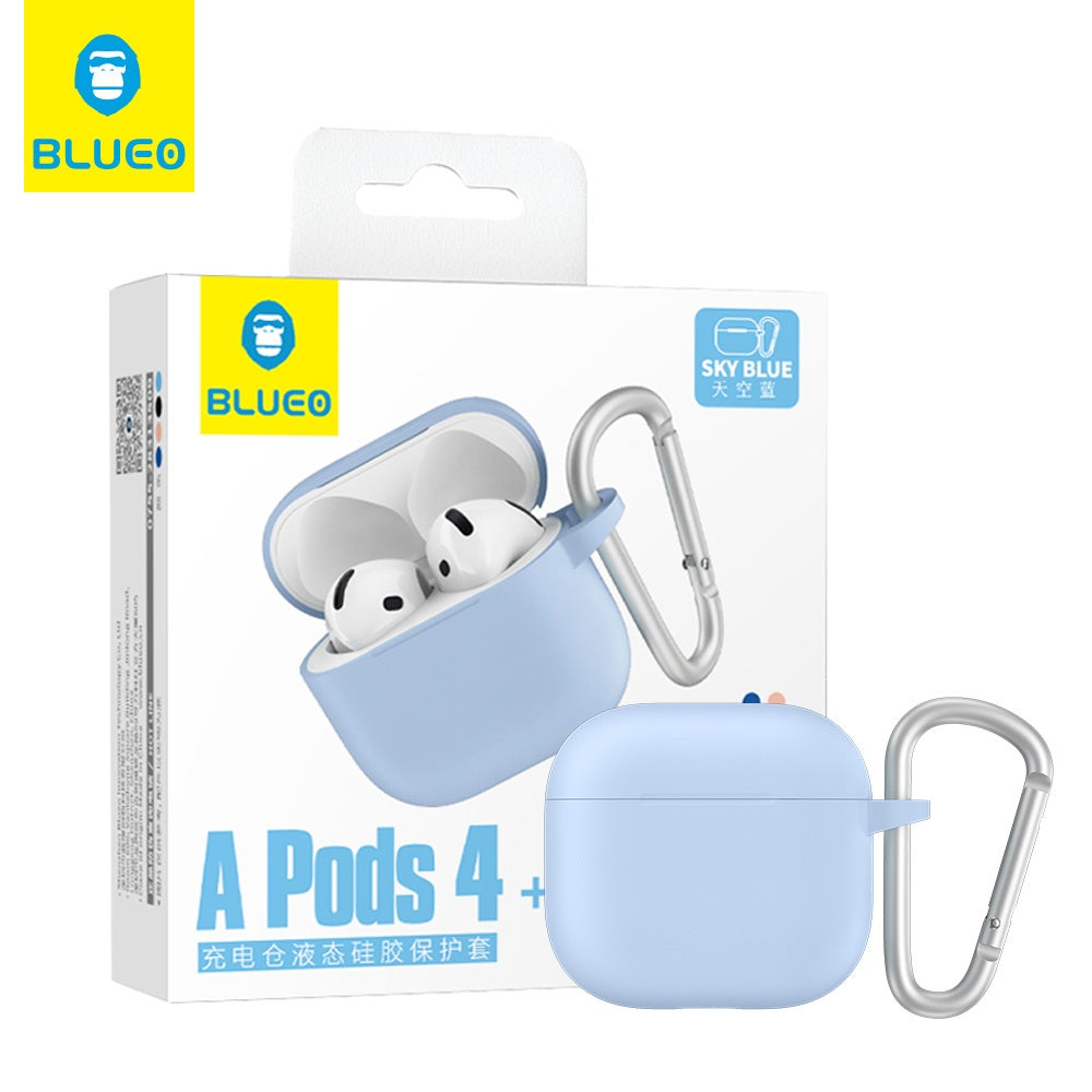 Θήκη Blueo Liquid για Apple AirPods 4, Μπλε