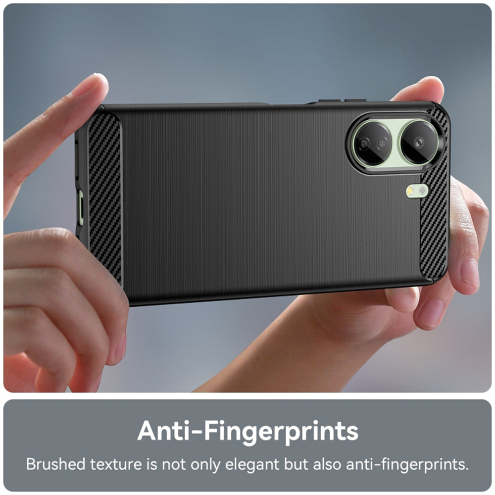 Camera Protection Case for Xiaomi Poco C65 / Redmi 13C, Techsuit, Carbon, Black