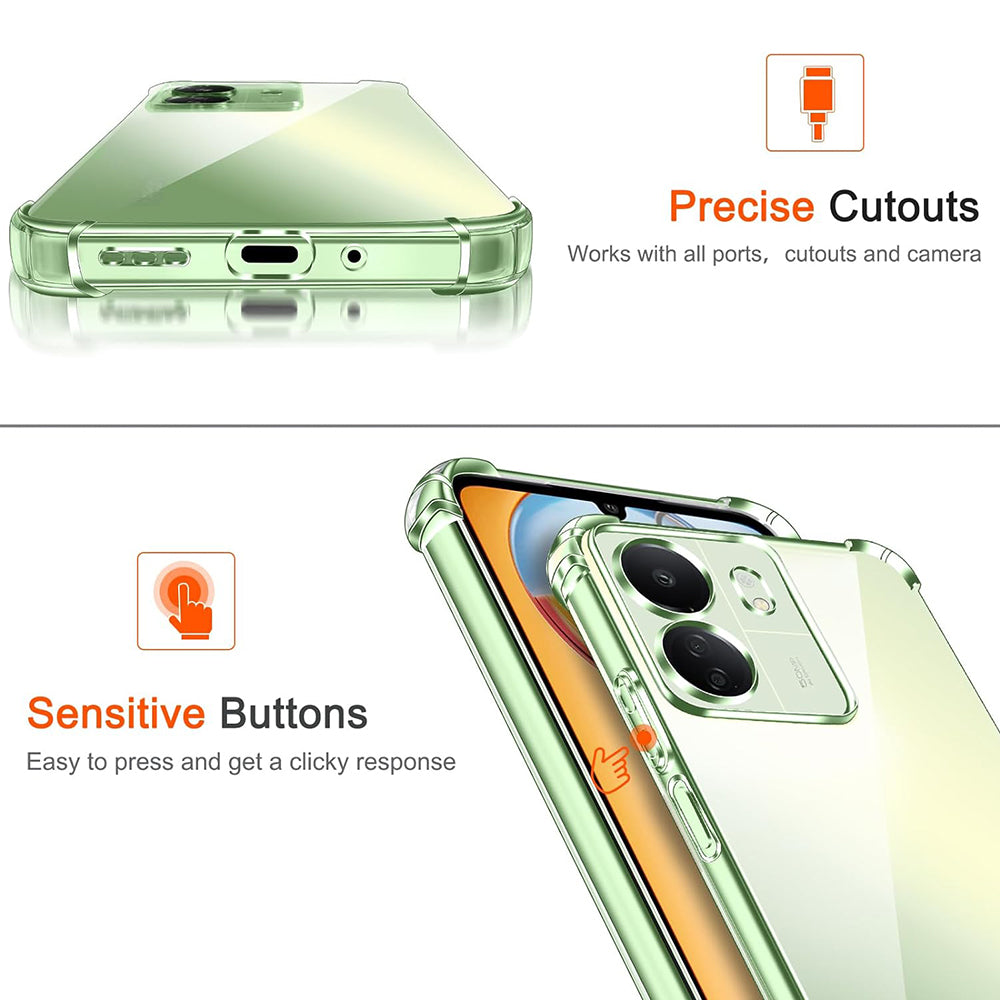 Θήκη Προστασίας Κάμερας για Xiaomi Poco C65 / Redmi 13C, Techsuit, Ανθεκτική σε Κρούσεις Διαφανής, Διάφανη