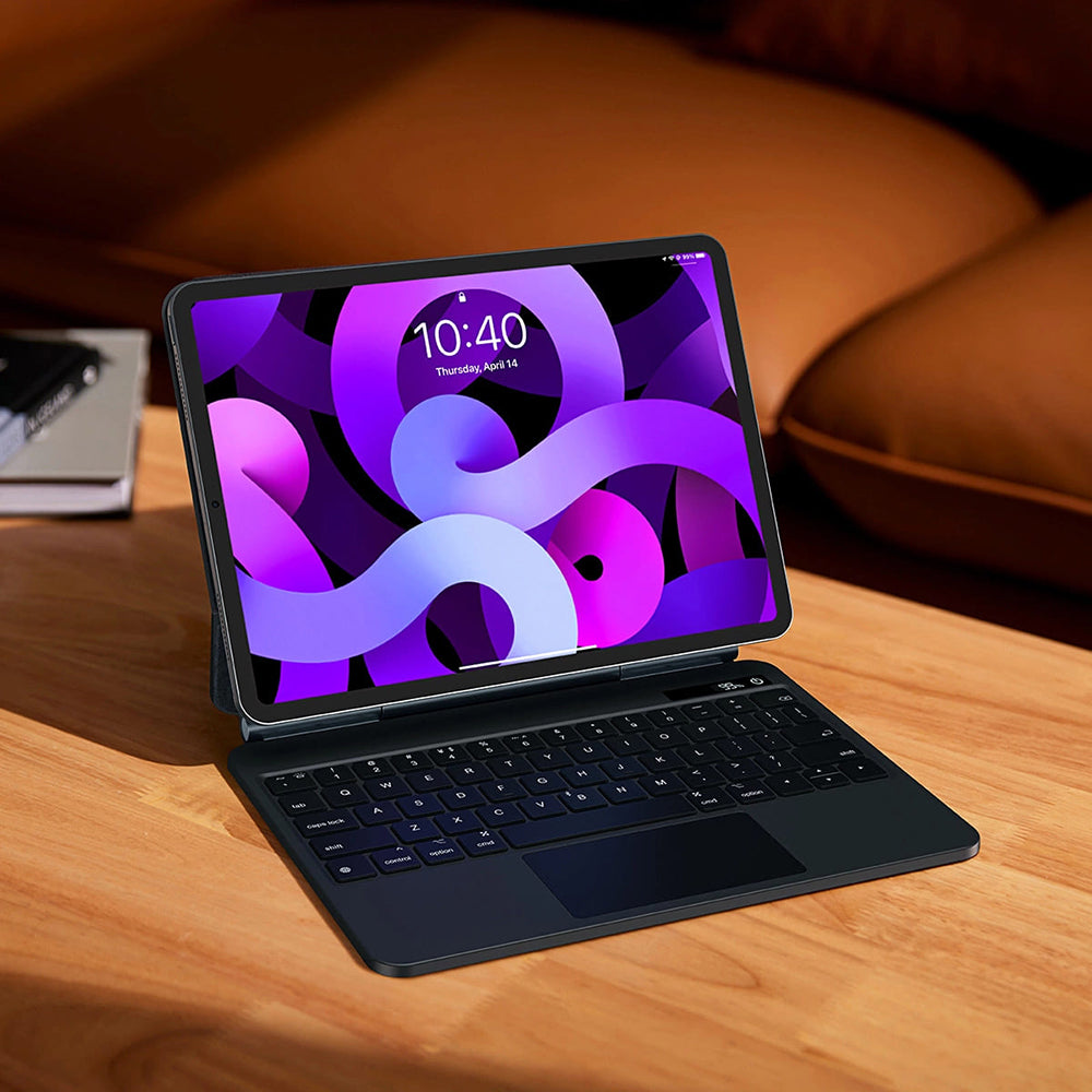 Θήκη με Πληκτρολόγιο για Apple iPad Air (2022) / Air (2020) / Pro 11 (2018), Baseus, Brilliance with Digital Display, Γκρι