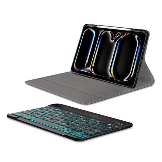 Θήκη με Πληκτρολόγιο για Apple iPad Pro 11 (2024), Techsuit, CozyTab, Μαύρο