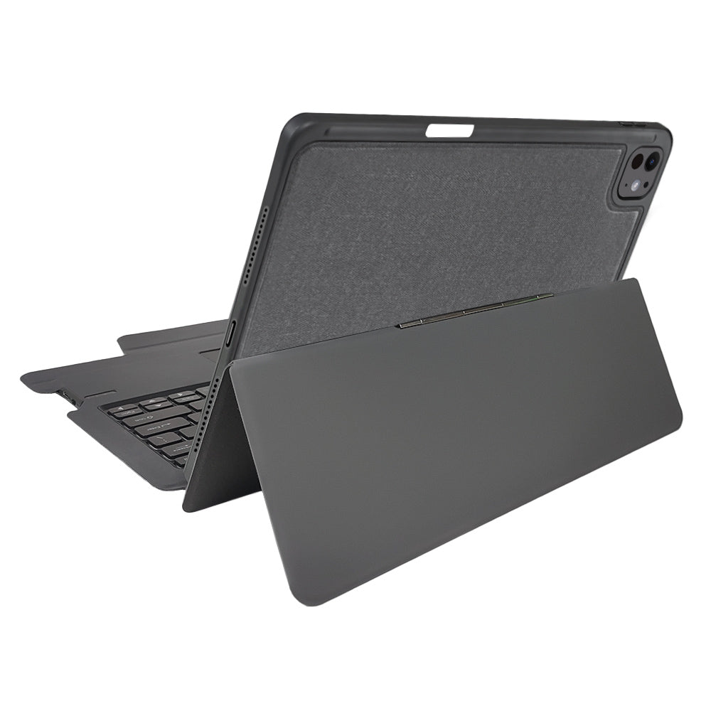 Θήκη με Πληκτρολόγιο για Apple iPad Pro 13 (2024), Techsuit, KeyTab Pro, Μαύρο
