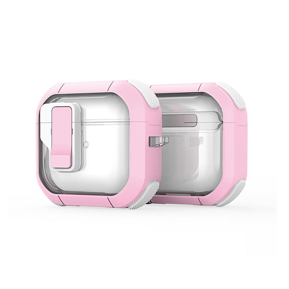 Θήκη DUX DUCIS PECN για Apple AirPods 4, Ροζ Άσπρο